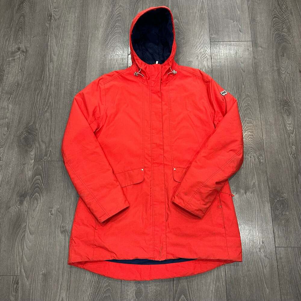 Helly Hansen Aden Insulated Primaloft Parka Jacket Red Size XL